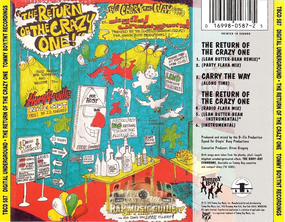 Digital Underground The Return Of The Crazy One CD Rap Music Guide